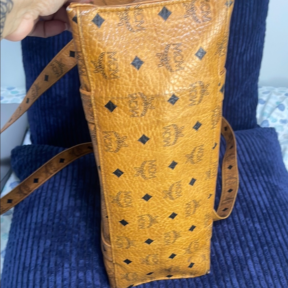 MCM Brown Leather Tote Bag - Picture 13 of 15